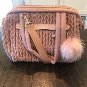 Happ Paige Carryall Diaper Bag in Dusty Rose